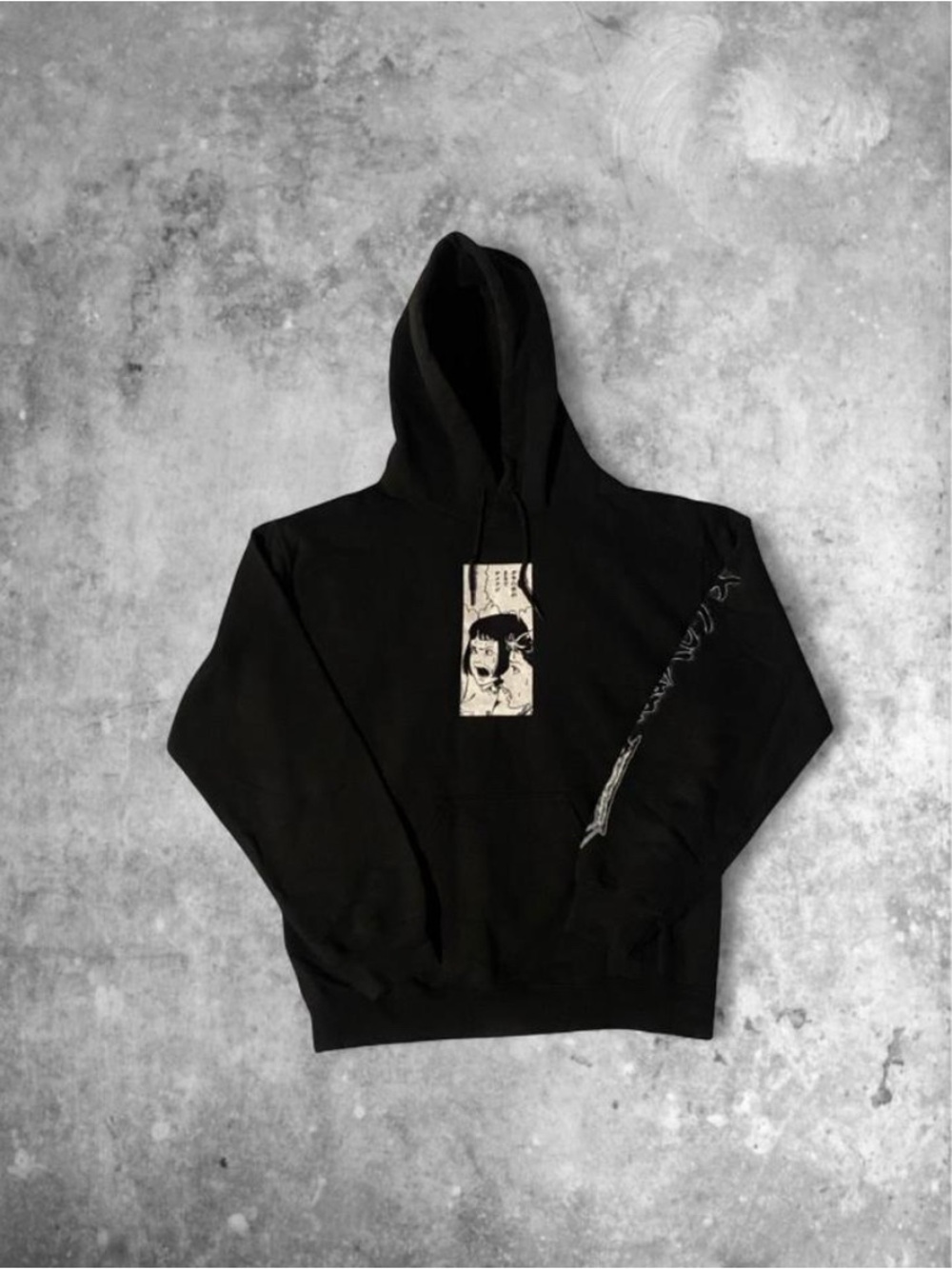 JUNJI ITO Black Graphic Pullover Hoodie - Men